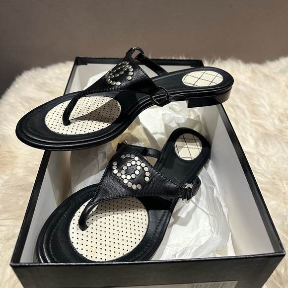 Beautiful Black Chanel Sandals 🖤 size 37 in very good condition - Picture 4 of 7